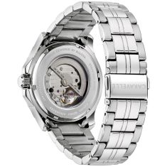 Caravelle by Bulova Dress Automatic Dress Silver-Tone Open Aperature Dial Stainless Steel Watch 42mm - 43A159