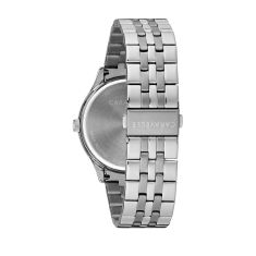 Caravelle by Bulova Dress Quartz Black Dial Stainless Steel Watch 41mm - 43B158