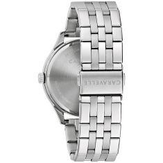 Caravelle by Bulova Dress Quartz Aqua Blue Dial Stainless Steel Watch 41mm - 43B174