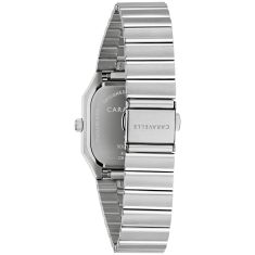 Caravelle by Bulova Vintage Dress Quartz Blue Dial Stainless Steel Watch 32mm - 43B176