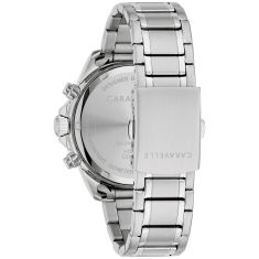 Caravelle by Bulova Sport Quartz Black Dial Stainless Steel Watch 40mm - 43B182