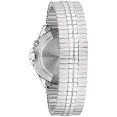 Caravelle by Bulova Traditional Quartz Light Up Parchment Dial Stainless Steel Watch 40mm - 43C124