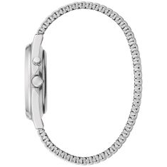 Caravelle by Bulova Traditional Quartz Light Up Parchment Dial Stainless Steel Watch 40mm - 43C124