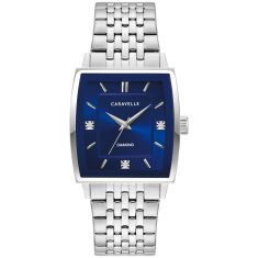 Caravelle by Bulova Modern Quartz Navy Blue Dial Stainless Steel Watch 33mm - 43D108 Caravelle by Bulova Modern Quartz Navy Blue Dial Stainless Steel Watch 33mm - 43D108