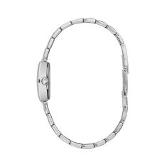 Caravelle by Bulova Dress Quartz Black Mother of Pearl Dial Stainless Steel Watch 18mm - 43L204