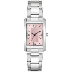 Caravelle by Bulova Dress Quartz Pink Dial Stainless Steel Watch 21mm - 43L224 Caravelle by Bulova Dress Quartz Pink Dial Stainless Steel Watch 21mm - 43L224