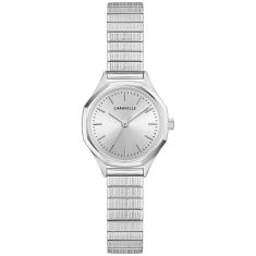 Caravelle by Bulova Vintage Dress Quartz Silver-Tone Dial Stainless Steel Watch 24mm - 43L226 Caravelle by Bulova Vintage Dress Quartz Silver-Tone Dial Stainless Steel Watch 24mm - 43L226