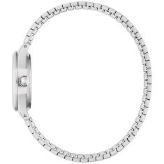 Caravelle by Bulova Vintage Dress Quartz Silver-Tone Dial Stainless Steel Watch 24mm - 43L226