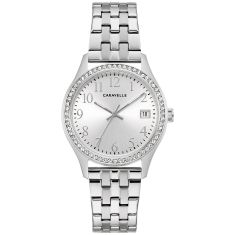 Caravelle by Bulova Dress Quartz Silver-Tone Dial Stainless Steel Watch 32mm - 43X104