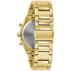 Caravelle by Bulova Dress Quartz Champagne Dial Chronograph Gold-Tone Stainless Steel Watch 40mm - 44A123