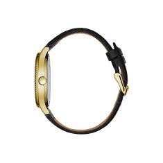 Caravelle by Bulova Dress Quartz Black Dial Black Leather Watch 41mm - 44B118