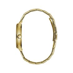 Caravelle by Bulova Dress Quartz Black Dial Gold-Tone Stainless Steel Watch 41mm - 44B121