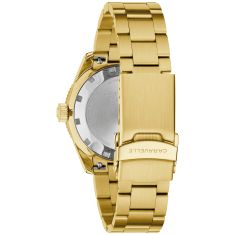 Caravelle by Bulova Vintage Sea Hunter Automatic Green Dial Gold-Tone Stainless Steel Watch 39mm - 44B128