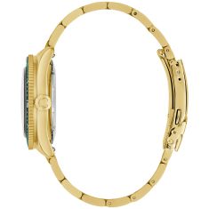 Caravelle by Bulova Vintage Sea Hunter Automatic Green Dial Gold-Tone Stainless Steel Watch 39mm - 44B128