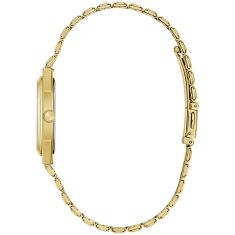 Caravelle by Bulova Vintage Dress Quartz Black Dial Gold-Tone Stainless Steel Watch 32mm - 44B131