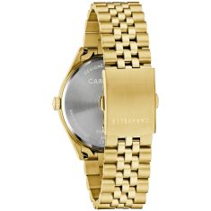 Caravelle by Bulova Classic Quartz Champagne Dial Gold-Tone Stainless Steel Watch 39mm - 44B132