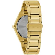 Caravelle by Bulova Classic Quartz Green Dial Gold-Tone Stainless Steel Watch 40mm - 44B134