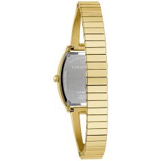 Caravelle by Bulova Modern Quartz Champagne Dial Gold-Tone Stainless Steel Watch 22mm - 44L226