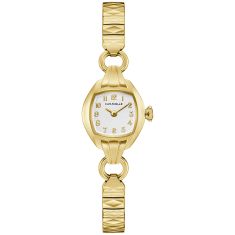 Caravelle by Bulova Vintage Classic Quartz Silver-Tone Dial Gold-Tone Stainless Steel Watch 19mm - 44L267 Caravelle by Bulova Vintage Classic Quartz Silver-Tone Dial Gold-Tone Stainless Steel Watch 19mm - 44L267