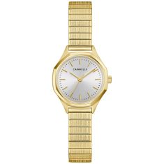 Caravelle by Bulova Vintage Dress Quartz Silver-Tone Dial Gold-Tone Stainless Steel Watch 24mm - 44L268 Caravelle by Bulova Vintage Dress Quartz Silver-Tone Dial Gold-Tone Stainless Steel Watch 24mm - 44L268