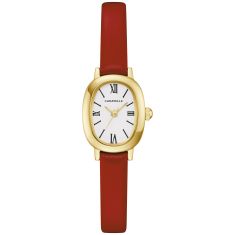 Caravelle by Bulova Vintage Classic Quartz White Dial Red Leather Watch 18.5mm - 44L270 Caravelle by Bulova Vintage Classic Quartz White Dial Red Leather Watch 18.5mm - 44L270