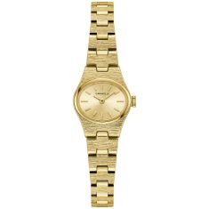 Caravelle by Bulova Vintage Dress Quartz Champagne Dial Gold-Tone Stainless Steel Watch 20mm - 44L271 Caravelle by Bulova Vintage Dress Quartz Champagne Dial Gold-Tone Stainless Steel Watch 20mm - 44L271