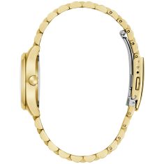 Caravelle by Bulova Classic Quartz Champagne Dial Gold-Tone Stainless Steel Watch 28mm - 44M117