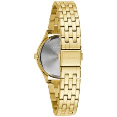 Caravelle by Bulova Dress Quartz Silver-Tone Dial Gold-Tone Stainless Steel Watch 32mm - 44X101