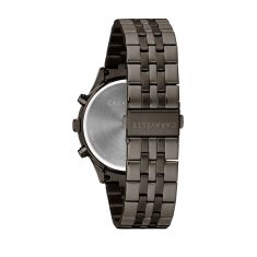 Caravelle by Bulova Dress Quartz Gray Dial Gunmetal Stainless Steel Watch 41mm - 45A141