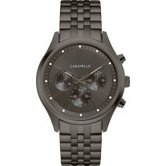 Caravelle by Bulova Dress Quartz Gray Dial Gunmetal Stainless Steel Watch 41mm - 45A141 Caravelle by Bulova Dress Quartz Gray Dial Gunmetal Stainless Steel Watch 41mm - 45A141