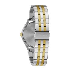 Caravelle by Bulova Dress Quartz Silver-Tone Dial Two-Tone Stainless Steel Watch 41mm - 45B148