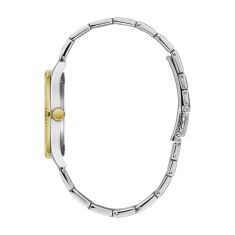 Caravelle by Bulova Dress Quartz Silver-Tone Dial Two-Tone Stainless Steel Watch 41mm - 45B148