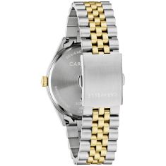 Caravelle by Bulova Classic Quartz Silver-Tone Dial Two-Tone Stainless Steel Watch 39mm - 45B163