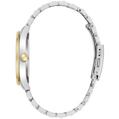 Caravelle by Bulova Classic Quartz Silver-Tone Dial Two-Tone Stainless Steel Watch 39mm - 45B163