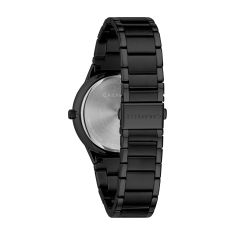 Caravelle by Bulova Modern Quartz Black Dial Black IP Stainless Steel Watch 40mm - 45D108
