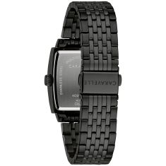 Caravelle by Bulova Modern Quartz Black Dial Black IP Stainless Steel Watch 33mm - 45D111