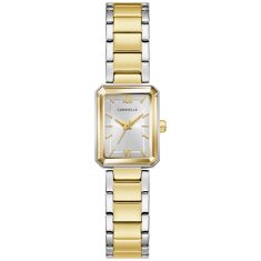Caravelle by Bulova Modern Quartz Silver-Tone Dial Two-Tone Stainless Steel Watch 17.5mm - 45L193 Caravelle by Bulova Modern Quartz Silver-Tone Dial Two-Tone Stainless Steel Watch 17.5mm - 45L193