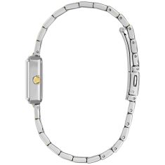 Caravelle by Bulova Modern Quartz Silver-Tone Dial Two-Tone Stainless Steel Watch 17.5mm - 45L193
