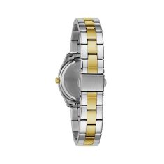 Caravelle by Bulova Sport Quartz White Dial Two-Tone Stainless Steel Watch 28mm - 45M113