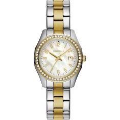 Caravelle by Bulova Sport Quartz White Dial Two-Tone Stainless Steel Watch 28mm - 45M113 Caravelle by Bulova Sport Quartz White Dial Two-Tone Stainless Steel Watch 28mm - 45M113
