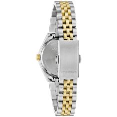 Caravelle by Bulova Classic Quartz Silver-Tone Dial Two-Tone Stainless Steel Watch 28mm - 45M121