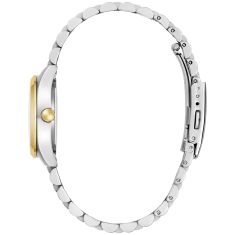 Caravelle by Bulova Classic Quartz Silver-Tone Dial Two-Tone Stainless Steel Watch 28mm - 45M121