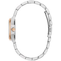 Caravelle by Bulova Sport Quartz Brown Dial Two-Tone Stainless Steel Watch 30mm -45M123