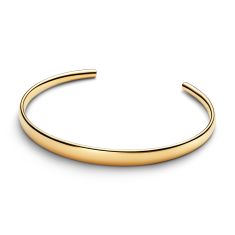 Pandora Engravable Gold-Plated Open Bangle Bracelet 1