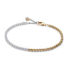 Pandora Beads Two-Tone Tennis Bracelet 1