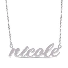 Personalized Script Nameplate Necklace Personalized Script Nameplate Necklace