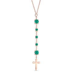 Personalized Gemstone Rosary Necklace 1