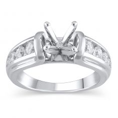5/8ctw Diamond White Gold Engagement Ring Setting