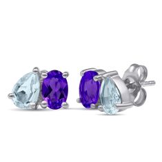 Personalized Toi et Moi Gemstone Earrings Personalized Toi et Moi Gemstone Earrings