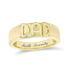 Men's Personalized Engravable DAD Ring Men's Personalized Engravable DAD Ring